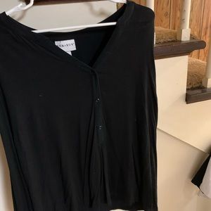 Long sleeve black blouse